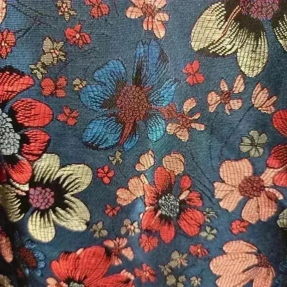 Molly Bracken Premium Green Floral Blazer Size Large #156 - Picture 7 of 7